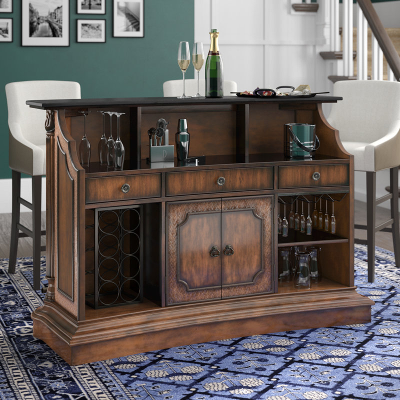 Darby Home Co Ansel Bar with Wine Storage & Reviews Wayfair